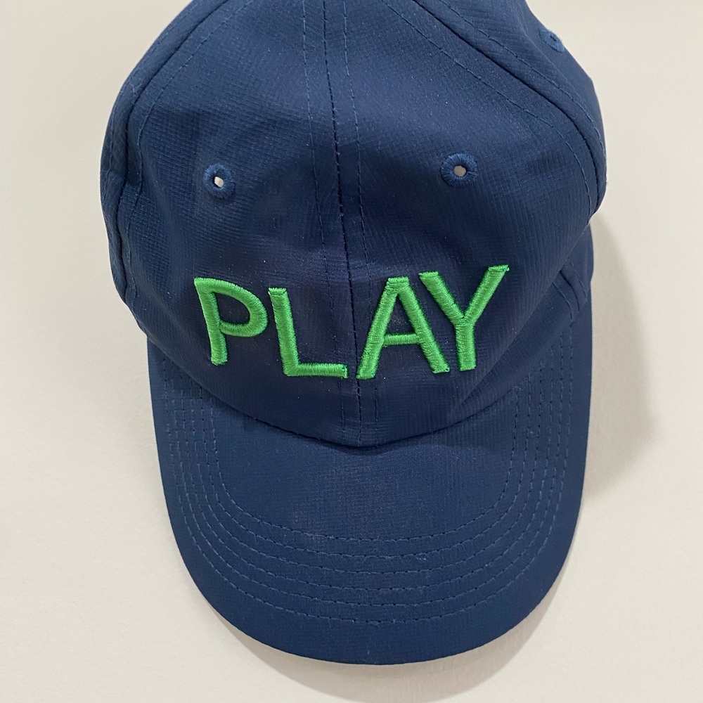 Imperial Sport Navy Golf Adjustable Hat with Green 'PLAY' Embroidery